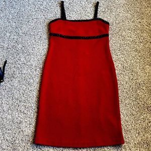 St. John Red dress size 2